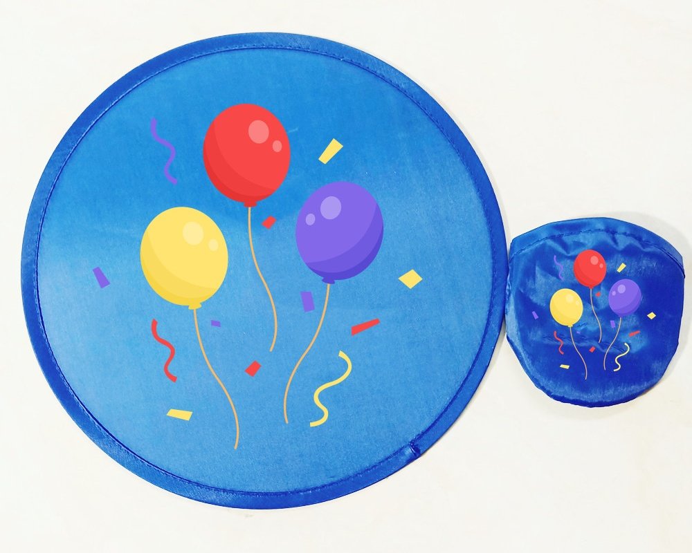 foldable polyester frisbee with custom logo printing, promotional gift for outdoor events